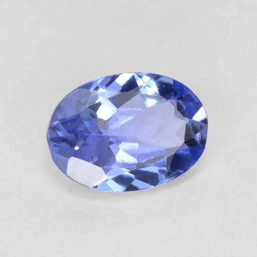 Tanzanita azul natural 0,62ct, corte oval, VS
