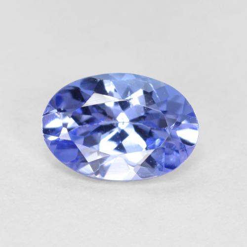 Tanzanita azul natural 0,62ct, corte oval, VS