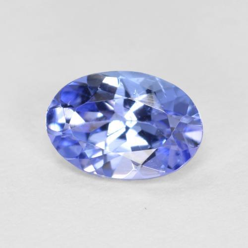 Tanzanita azul natural 0,62ct, corte oval, VS