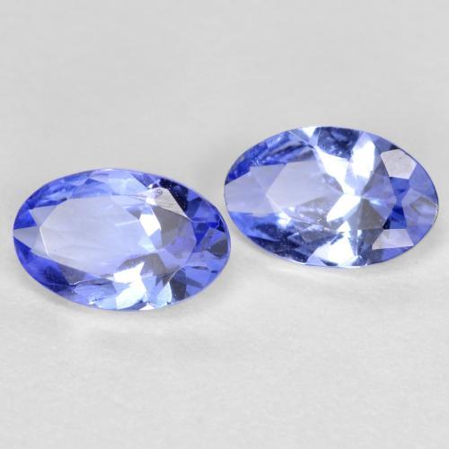 Pedras preciosas de tanzanita azul natural de 0,68 ct, corte oval, VS