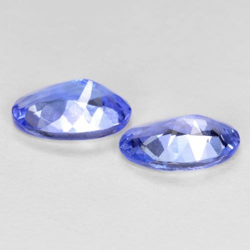Pedras preciosas de tanzanita azul natural de 0,68 ct, corte oval, VS