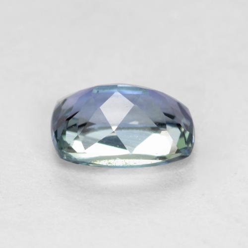 Tanzanita azul natural 0,63ct, almofada cortada, VVS-VS