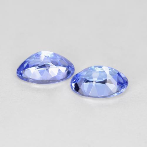 Pedras preciosas de tanzanita azul natural de 0,92 ct, corte oval, VVS-VS