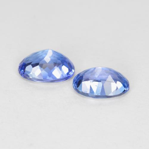 Pedras preciosas de tanzanita azul natural de 1,12 ct, corte oval, VVS-VS