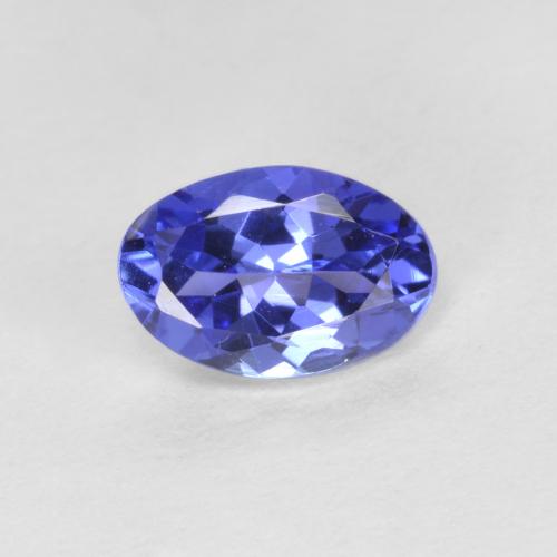 Tanzanita azul natural 0,42ct, corte oval, VVS-VS