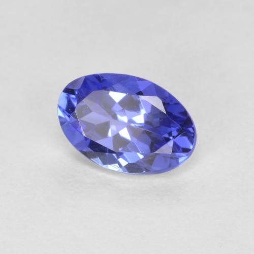 Tanzanita azul natural 0,42ct, corte oval, VVS-VS