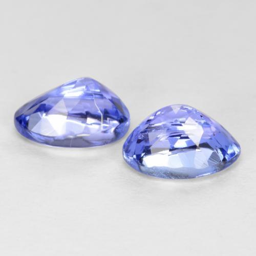 Pedras preciosas de Tanzanita Azul Violeta Intenso natural de 1.08 ct, Corte Oval, VS