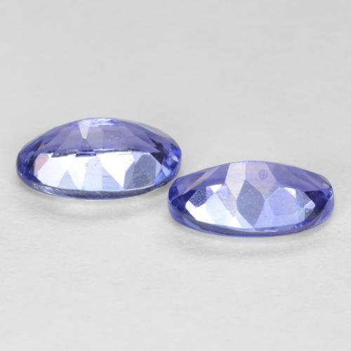 Pedras preciosas de Tanzanita Azul marinho médio natural de 0.90 ct, Corte Oval, VS-SI