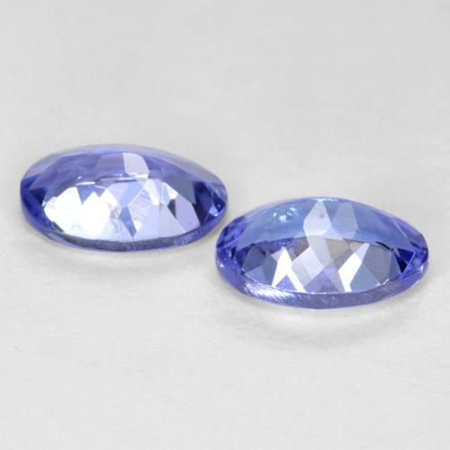 Pedras preciosas de tanzanita azul natural de 0,98 ct, corte oval, VS