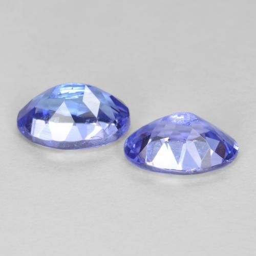 Pedras preciosas de Tanzanita Azul Violeta Intenso natural de 0.92 ct, Corte Oval, VS