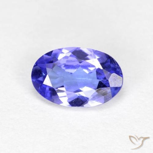 Tanzanita Azul Violeta Intenso Natural 0.45ct, Corte Oval, VS