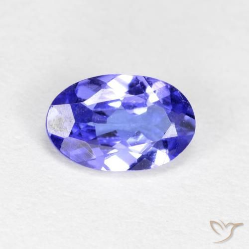 Tanzanita Azul Violeta Intenso Natural 0.45ct, Corte Oval, VS