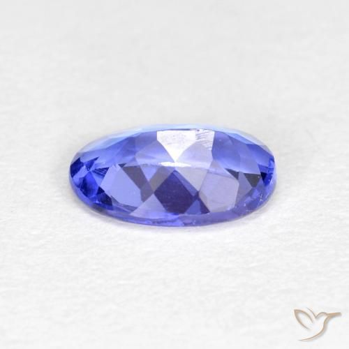 Tanzanita Azul Violeta Intenso Natural 0.45ct, Corte Oval, VS
