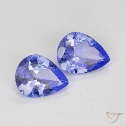 Pedras preciosas de Tanzanita Azul médio natural de 0.60 ct, Formato de pêra, VS