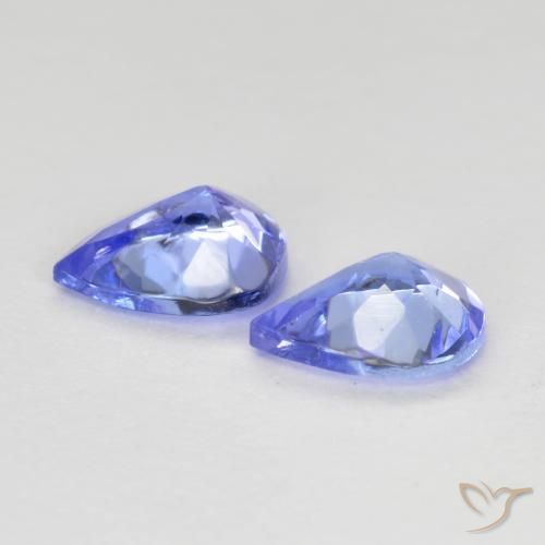 Pedras preciosas de Tanzanita Azul médio natural de 0.60 ct, Formato de pêra, VS