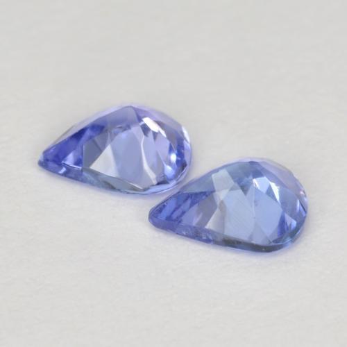 Pedras preciosas de tanzanita azul natural de 0,55 ct, formato de pêra, VVS-VS