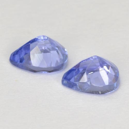 Pedras preciosas de tanzanita azul natural de 0,73 ct, formato de pêra, VS
