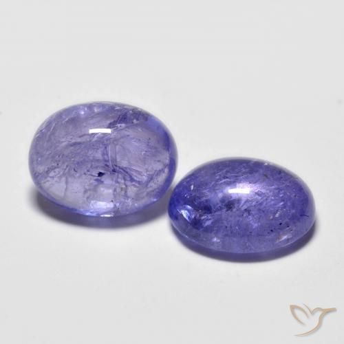 Pedras preciosas de Tanzanita Azul prateado natural de 6.13 ct, Corte Oval, Transparente