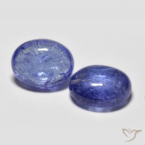 Pedras preciosas de tanzanita azul natural de 6,45 ct, corte oval, transparente