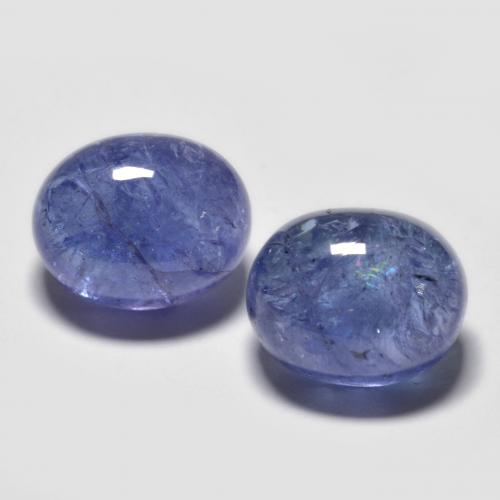 Pedras preciosas de tanzanita azul natural de 9,72 ct, corte oval, transparente