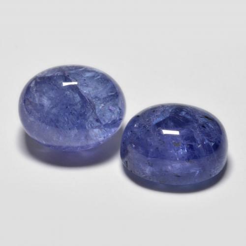 Pedras preciosas de tanzanita azul natural de 9,72 ct, corte oval, transparente