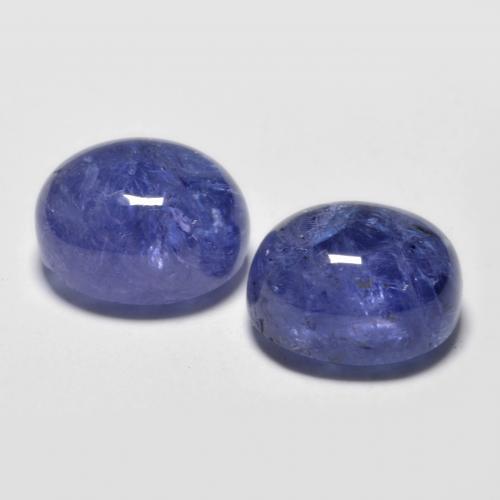 Pedras preciosas de tanzanita azul natural de 9,72 ct, corte oval, transparente