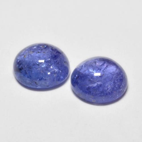 Pedras preciosas de tanzanita azul natural de 2,95 ct, corte redondo, transparente
