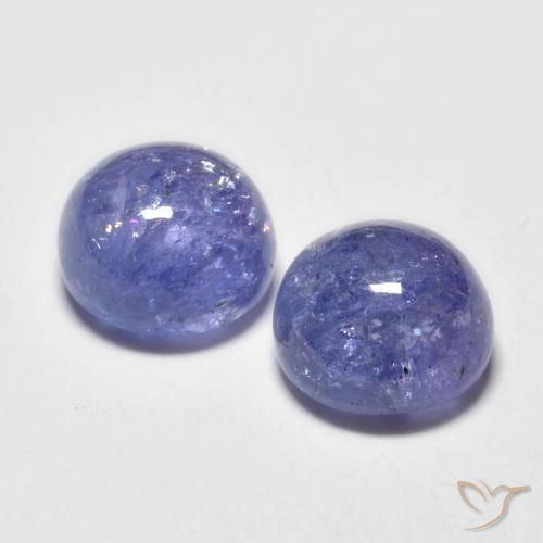 Pedras preciosas de Tanzanita Azul prateado natural de 4.08 ct, Redondo, Transparente