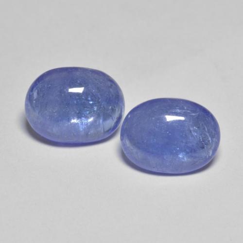 Pedras preciosas de tanzanita azul natural de 3,99 ct, corte oval, transparente