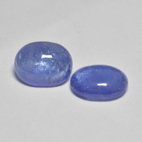 Pedras preciosas de tanzanita azul natural de 3,99 ct, corte oval, transparente
