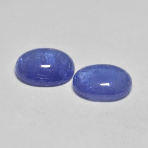 Pedras preciosas de tanzanita azul natural de 3,99 ct, corte oval, transparente