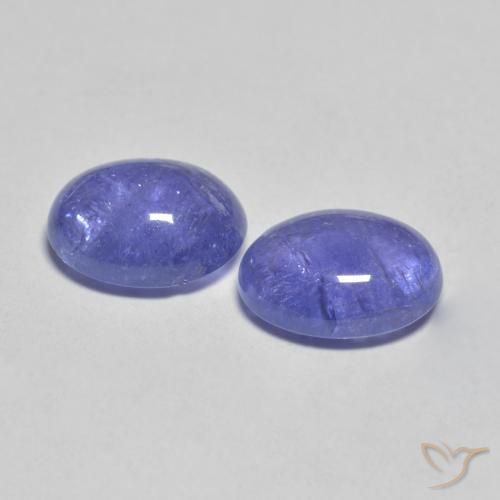 Pedras preciosas de tanzanita azul natural de 4,53 ct, corte oval, transparente