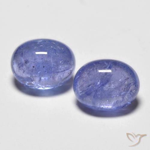 Pedras preciosas de tanzanita azul natural de 5,06 ct, corte oval, transparente