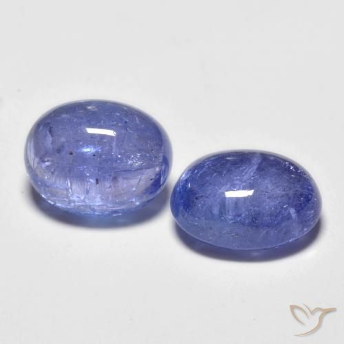 Pedras preciosas de tanzanita azul natural de 5,06 ct, corte oval, transparente