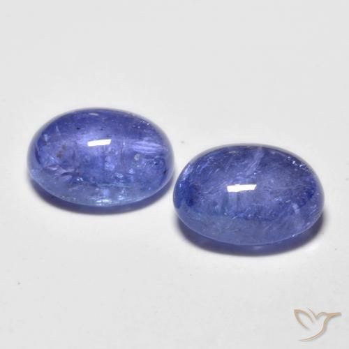 Pedras preciosas de tanzanita azul natural de 5,06 ct, corte oval, transparente
