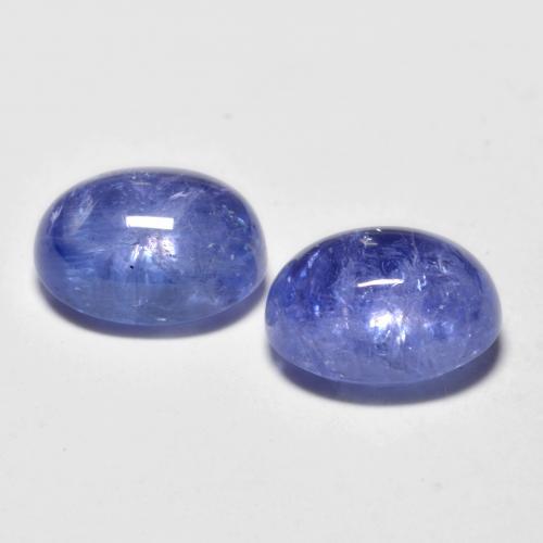 Pedras preciosas de Tanzanita Azul profundo natural de 5.48 ct, Corte Oval, Transparente