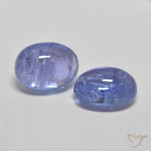 Pedras preciosas de Tanzanita Violeta Azul natural de 3.84 ct, oval, Transparente