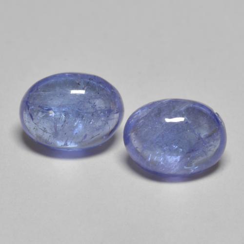 Pedras preciosas de tanzanita azul natural de 3,03 ct, corte oval, transparente