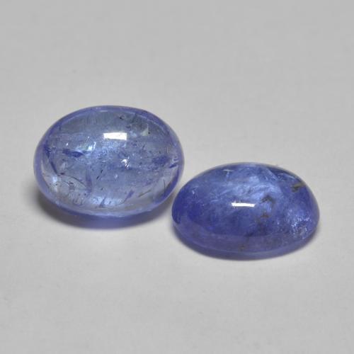 Pedras preciosas de tanzanita azul natural de 3,03 ct, corte oval, transparente