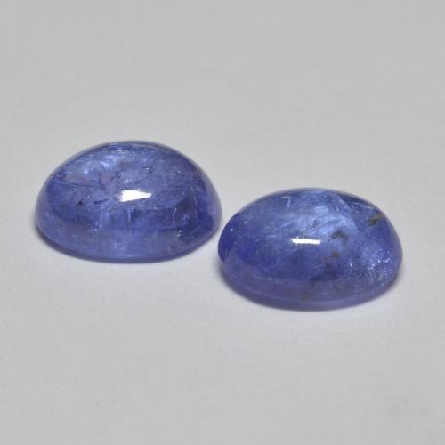 Pedras preciosas de tanzanita azul natural de 3,03 ct, corte oval, transparente