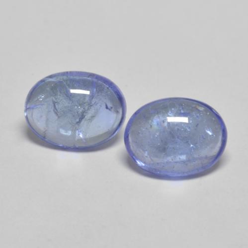 Pedras preciosas de Tanzanita azul intenso natural de 2.44 ct, Corte Oval, Transparente