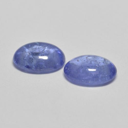 Pedras preciosas de Tanzanita azul intenso natural de 2.44 ct, Corte Oval, Transparente