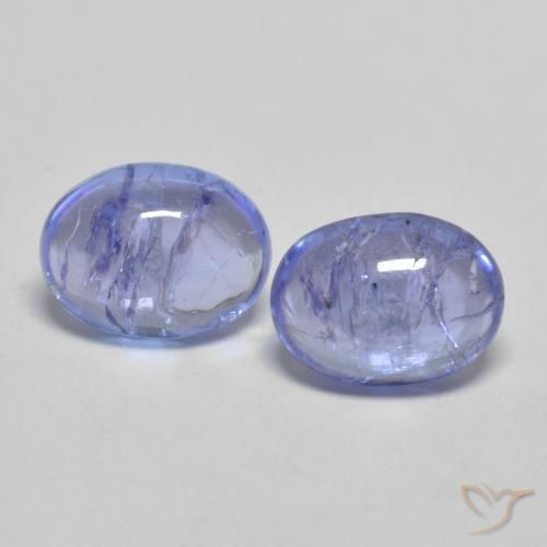 2.71ctw Natural azul intenso Tanzanita, oval, Transparente