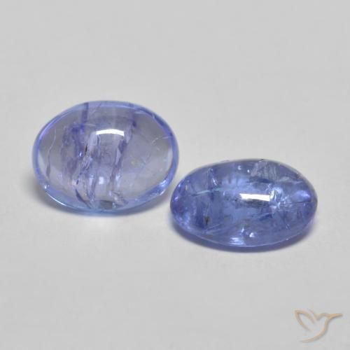 Pedras preciosas de Tanzanita azul intenso natural de 2.71 ct, oval, Transparente