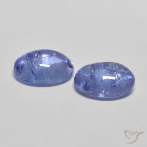 Pedras preciosas de Tanzanita azul intenso natural de 2.71 ct, oval, Transparente