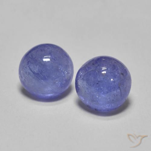 1.13ctw Natural Azul Violeta Intenso Tanzanita, Redondo, Translúcido