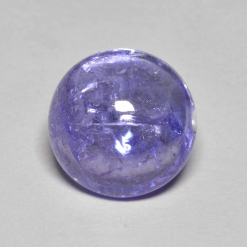 Tanzanita azul natural 3,24ct, corte redondo, transparente
