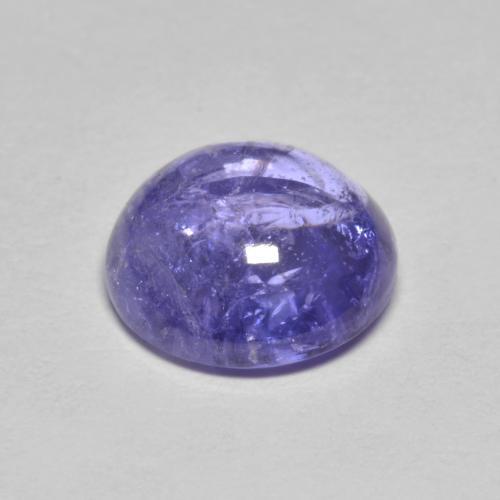 Tanzanita azul natural 3,24ct, corte redondo, transparente