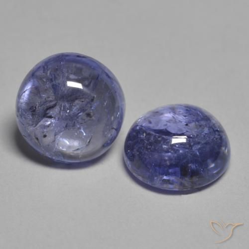 Pedras preciosas de Tanzanita Azul prateado natural de 2.17 ct, Redondo, Transparente