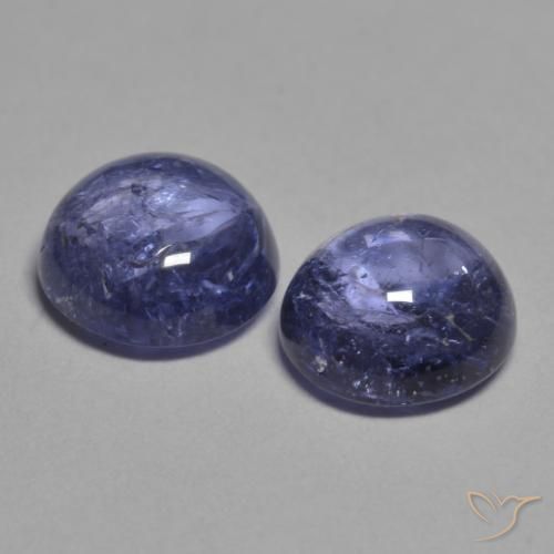 Pedras preciosas de Tanzanita Azul prateado natural de 2.17 ct, Redondo, Transparente